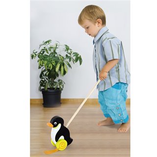 Push along toy - penguin